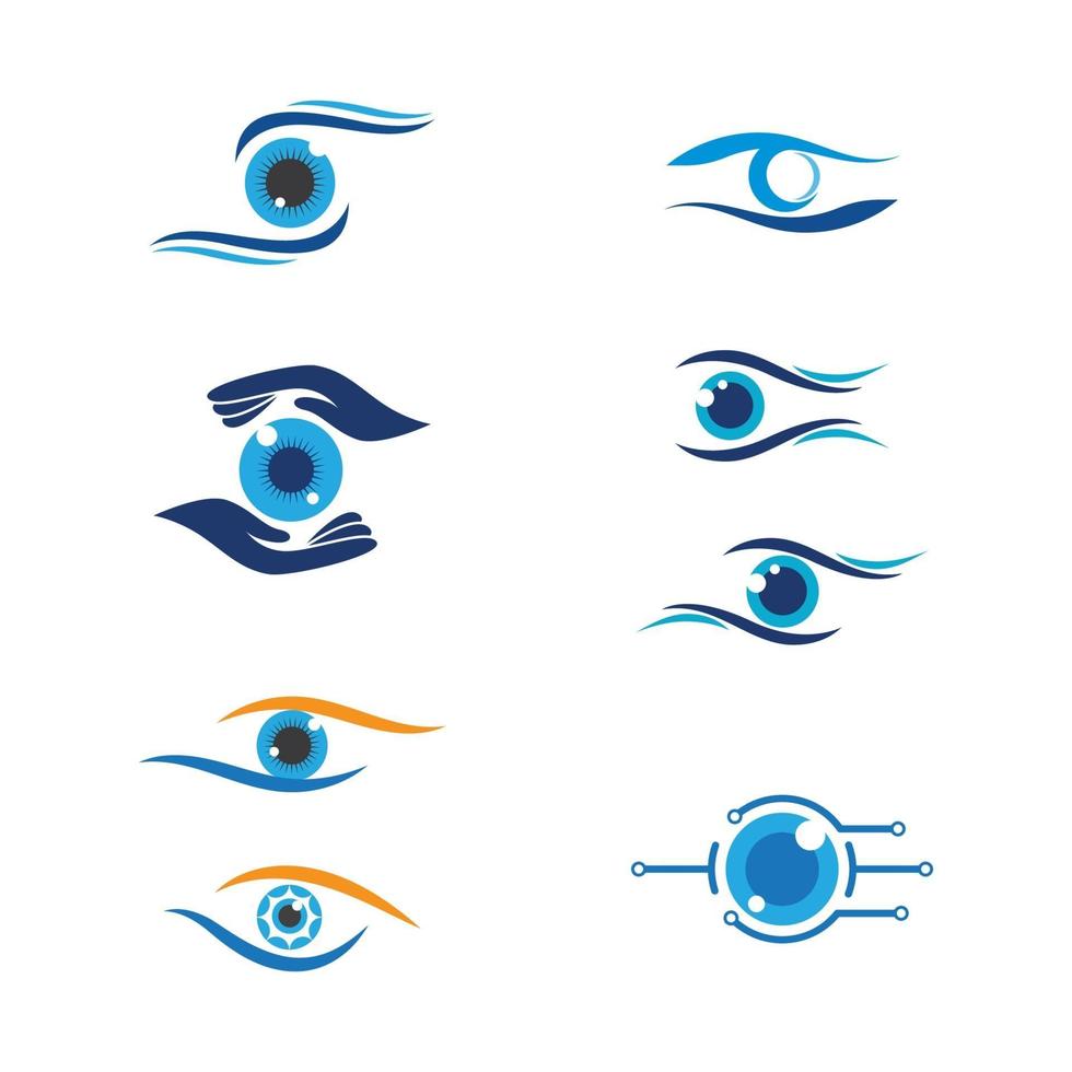 Branding Identity Corporate Eye Care vector