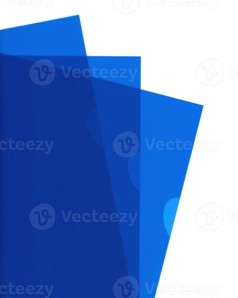 Blue document folders photo