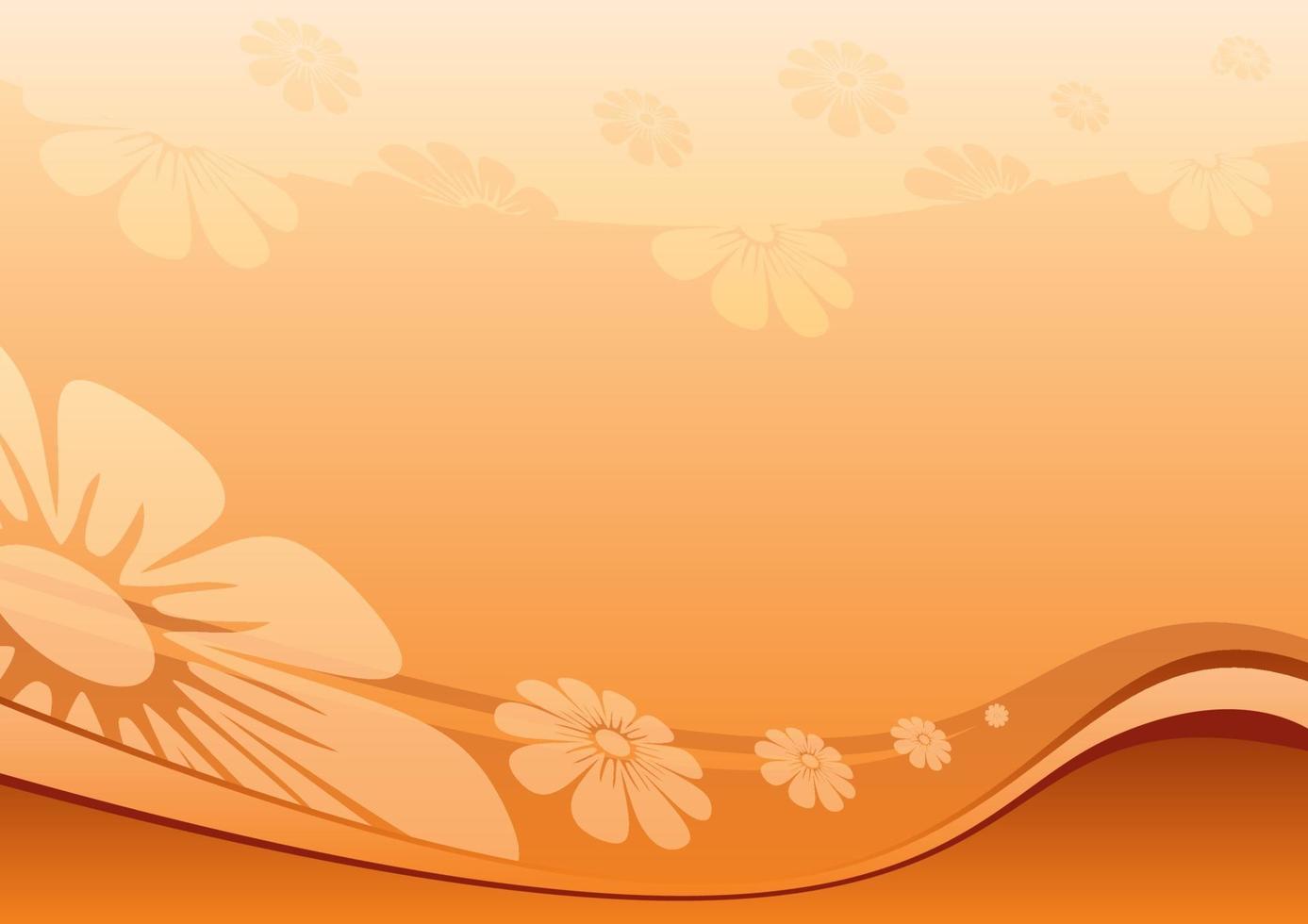 Summer flower background created in desert colors vector