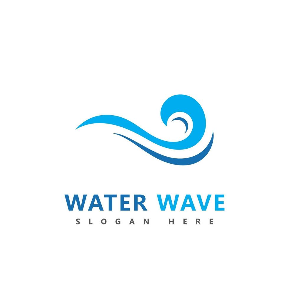 Wave logo symbol vector illustration design