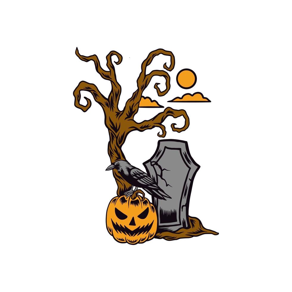 ilustración vectorial de halloween vector