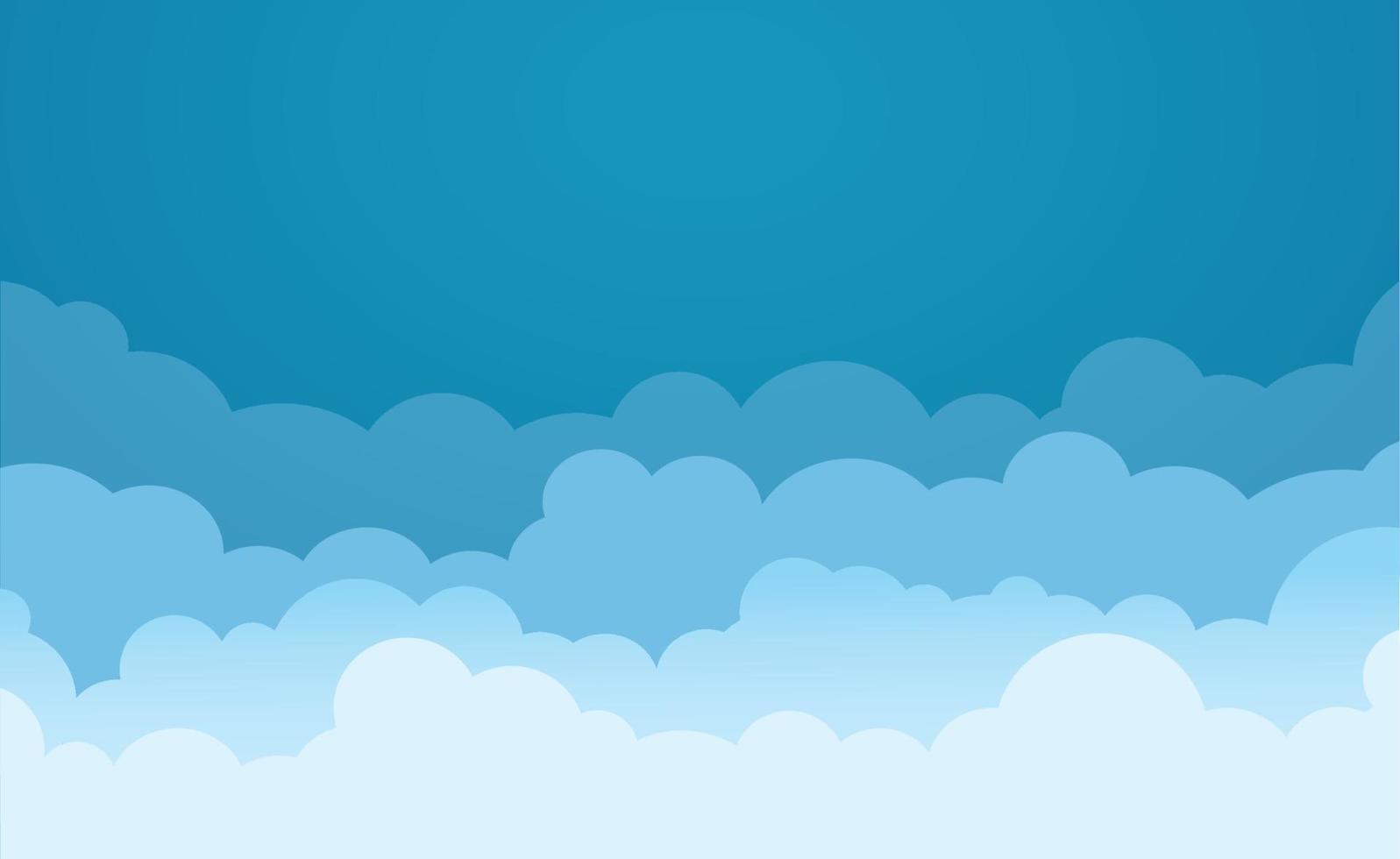 Fondo de cielo y nubes. ilustración vectorial vector