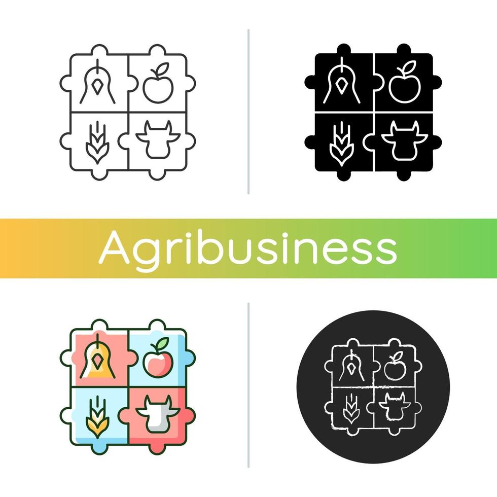 Agricultural cooperative icon vector