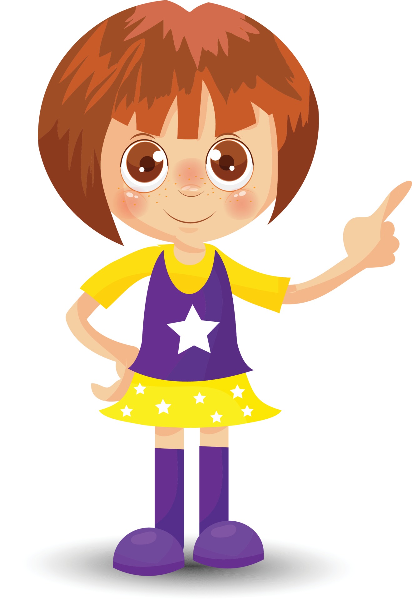 Cute Girl Cartoon Vector Art, Icons, and Graphics for Free Download