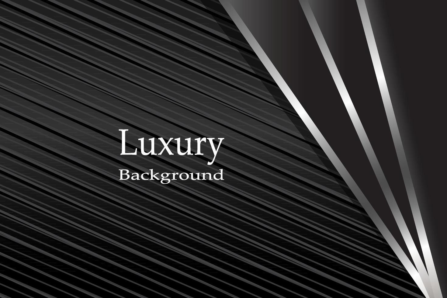 Dark carbon fiber with metallic lines Luxurious background vector