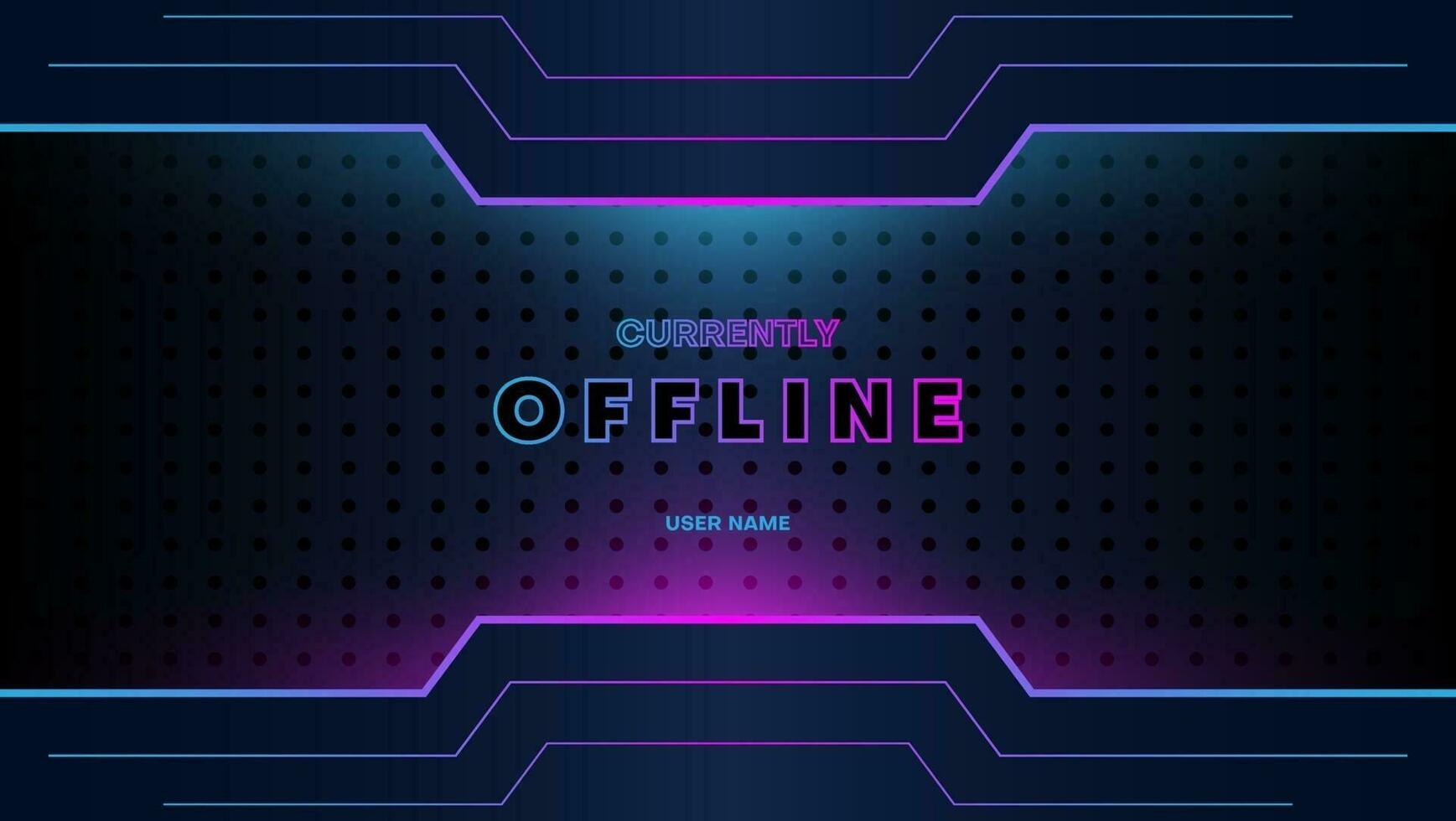 futuristic background for streaming offline mode vector