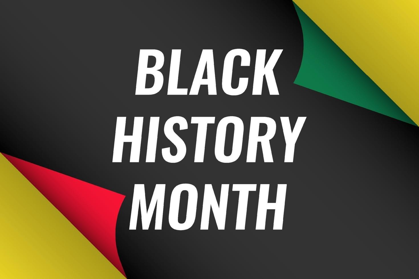 Black History Month Background Illustration Template Design vector