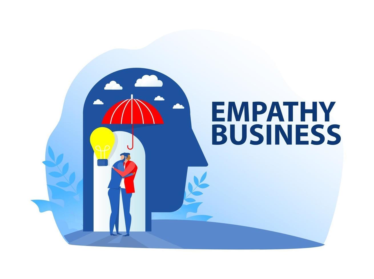 Business people helping employees from pit empathy concept vector