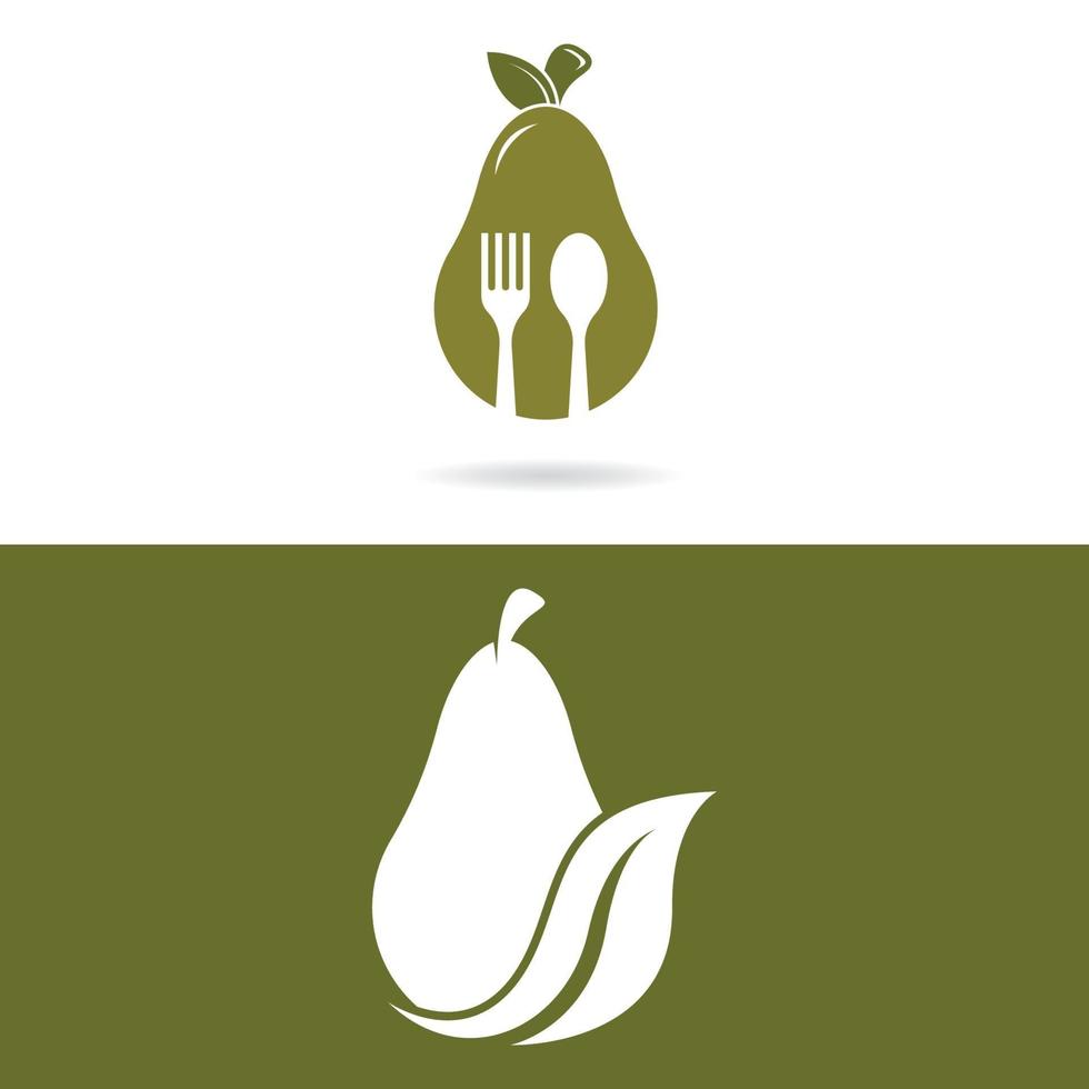 diseño de icono de plantilla de vector de aguacate