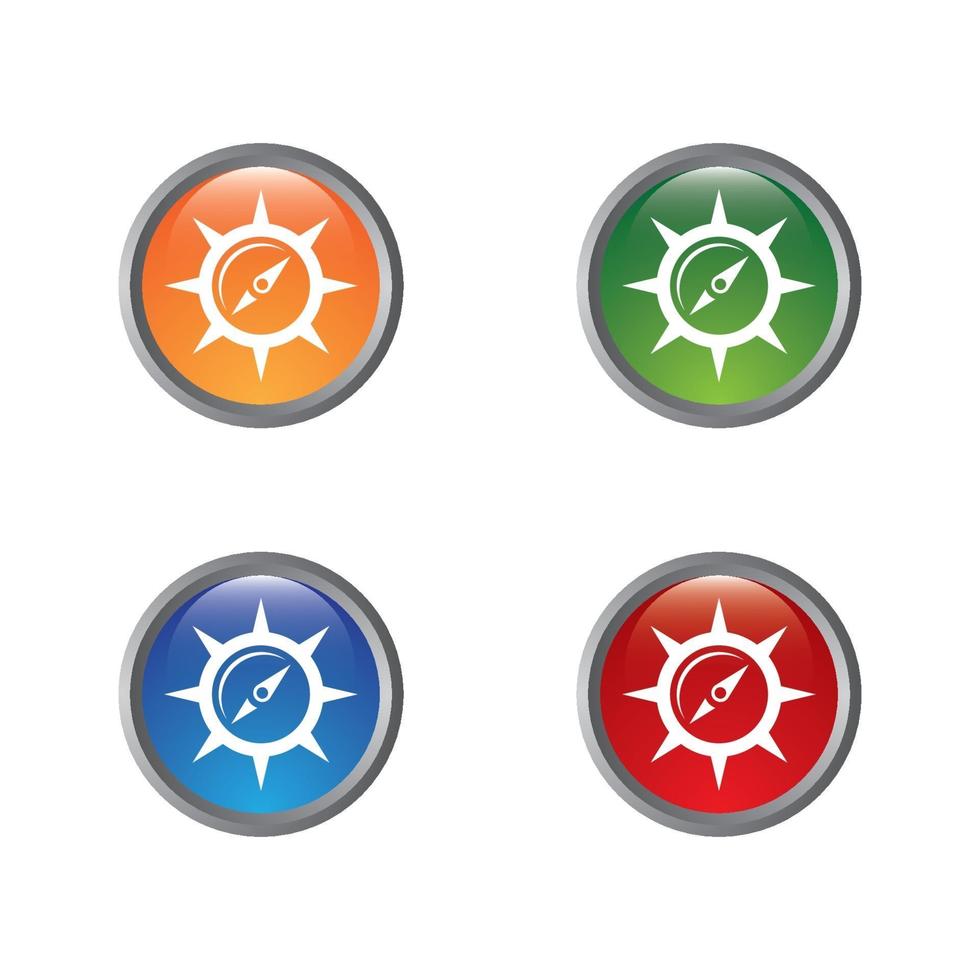 Compass icon design vector