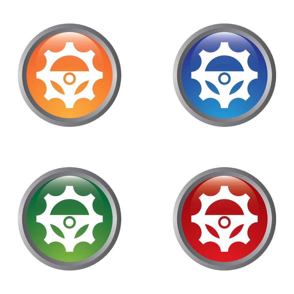 steering icon design vector