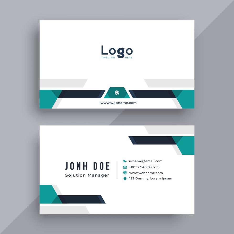 Modern business card design template vector