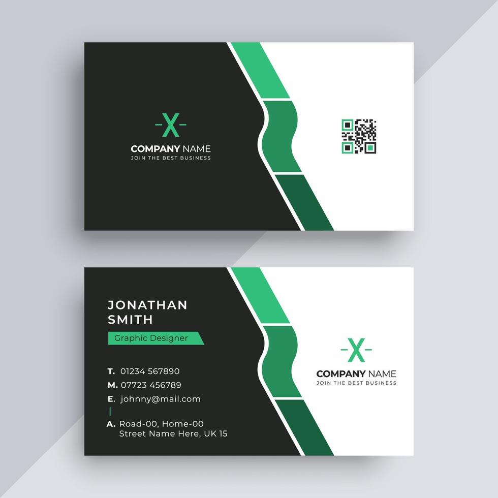 Creative business card template vector