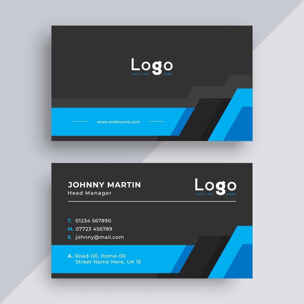 Modern business card design template vector