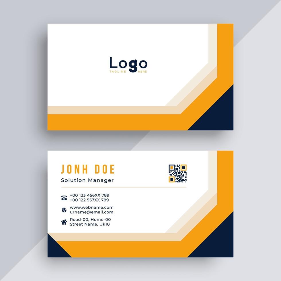 Modern business card design template vector