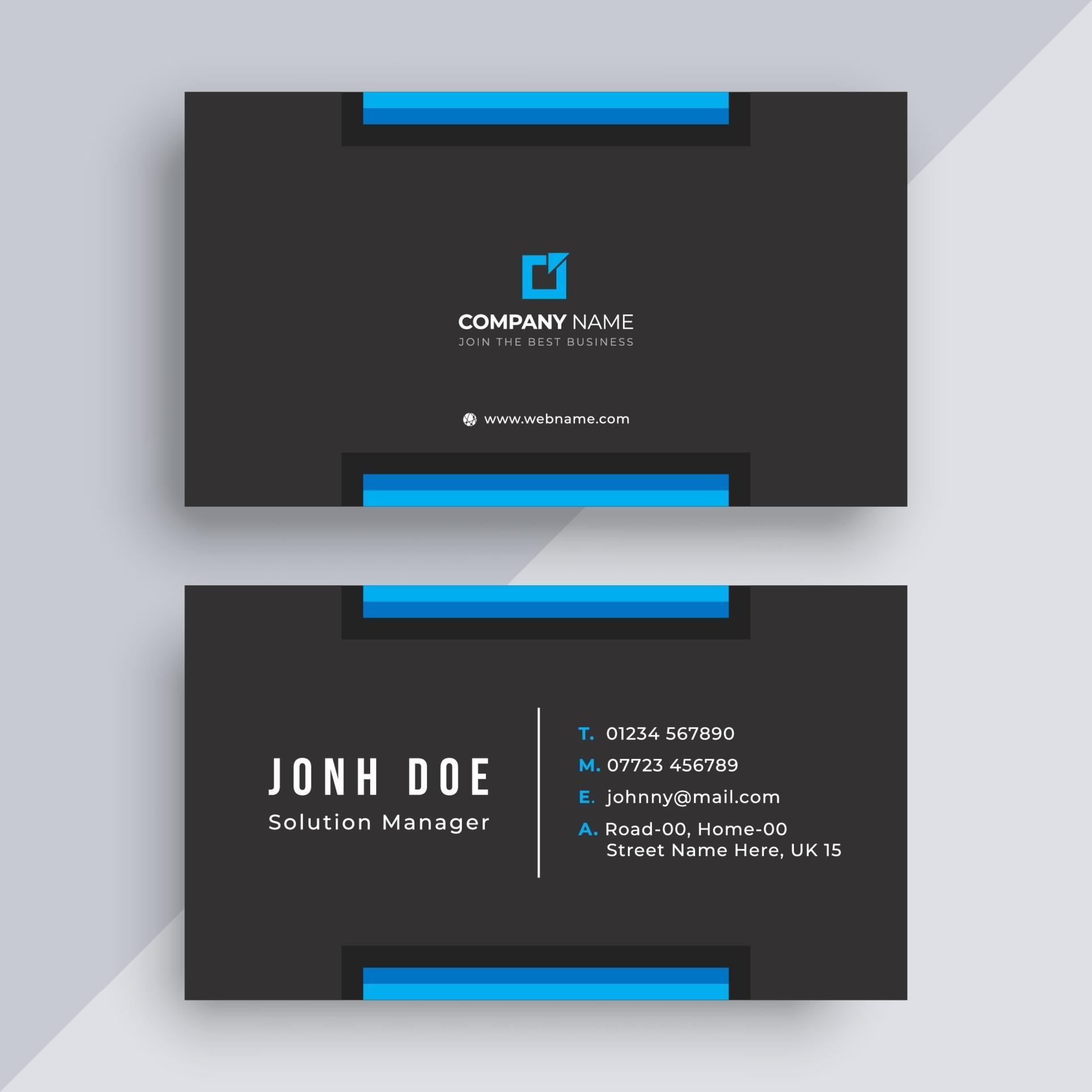 Business card design template 3415588 Vector Art at Vecteezy