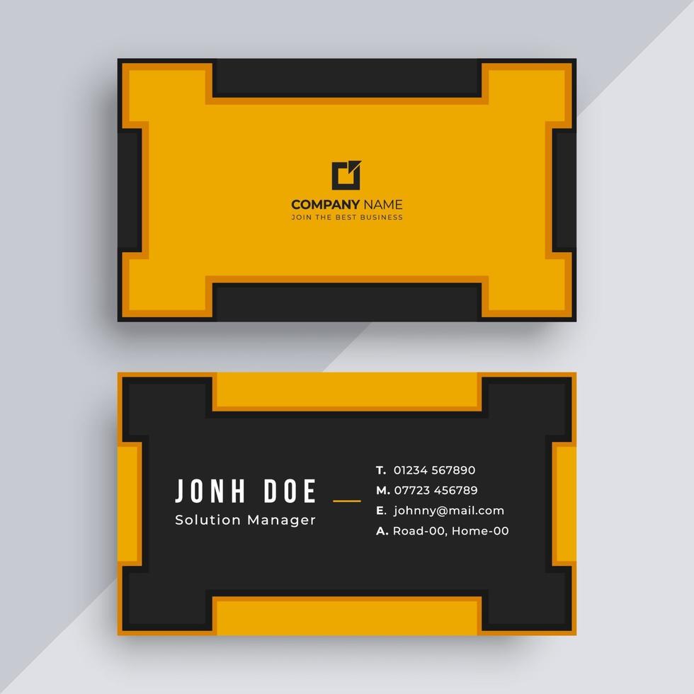 Business card design template vector