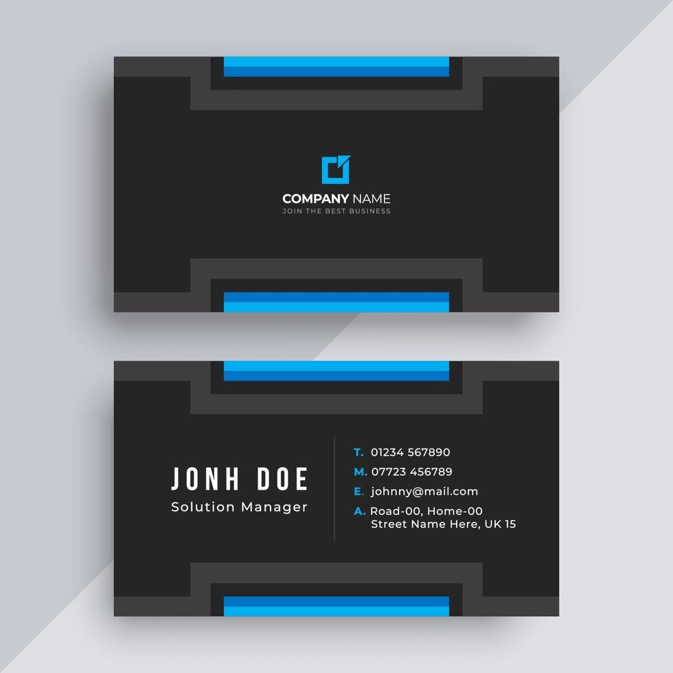 Modern business card design template vector