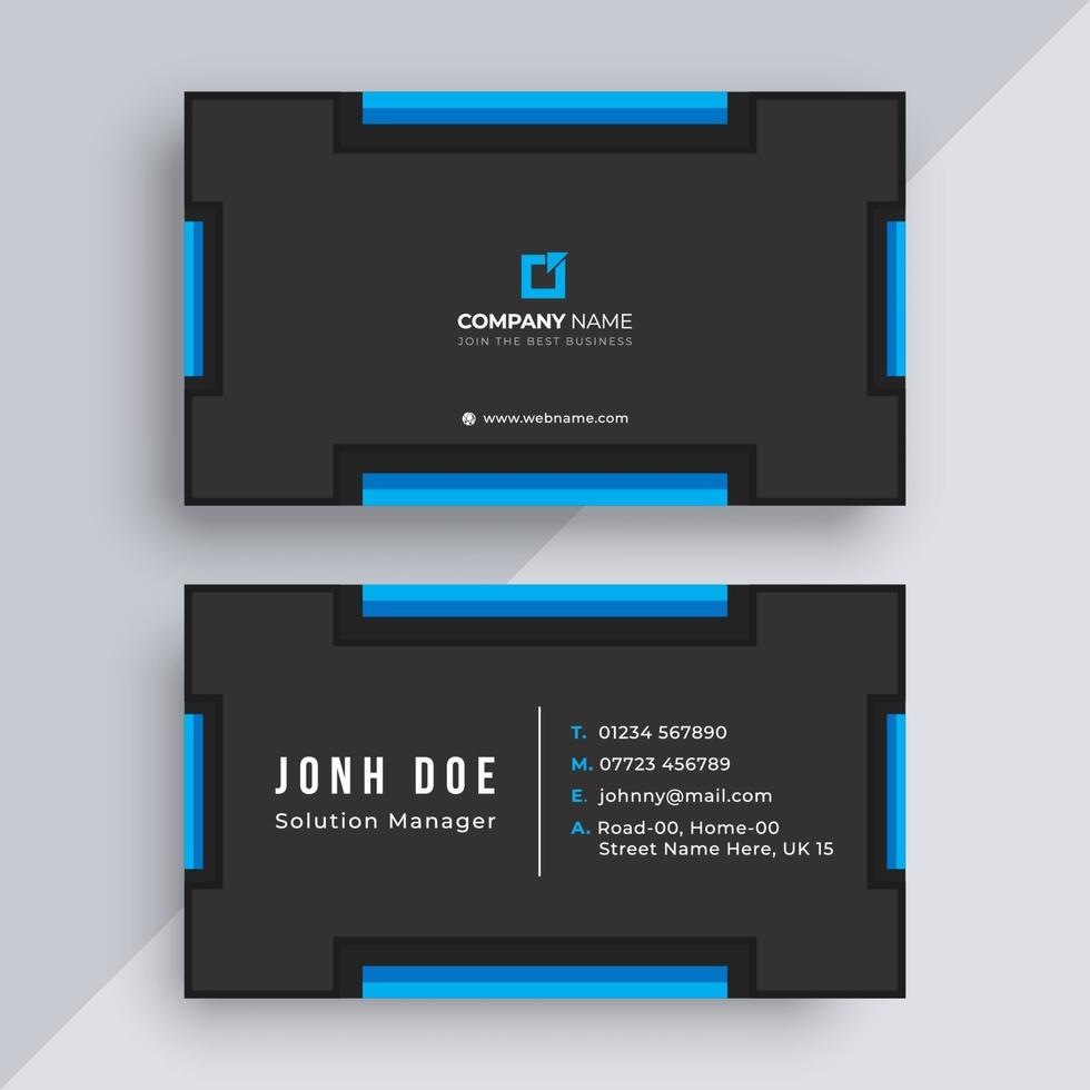 Creative business card template vector