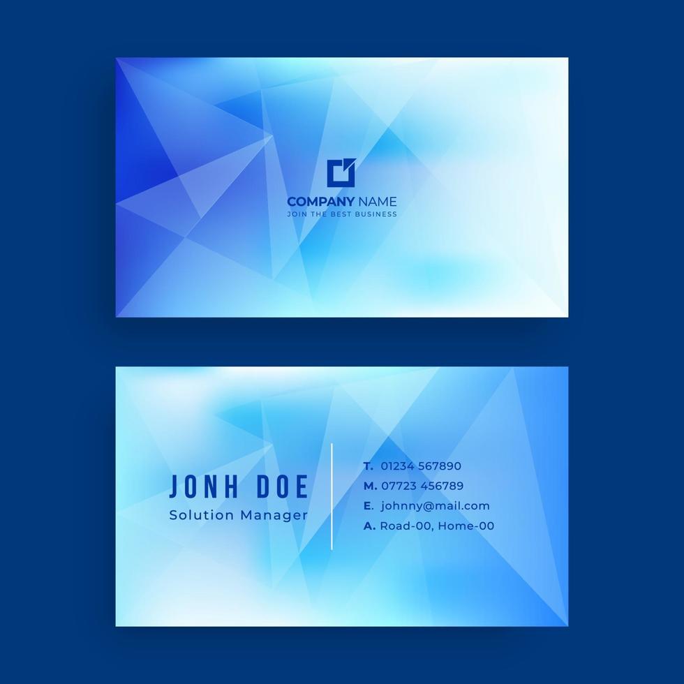 Business card design template vector