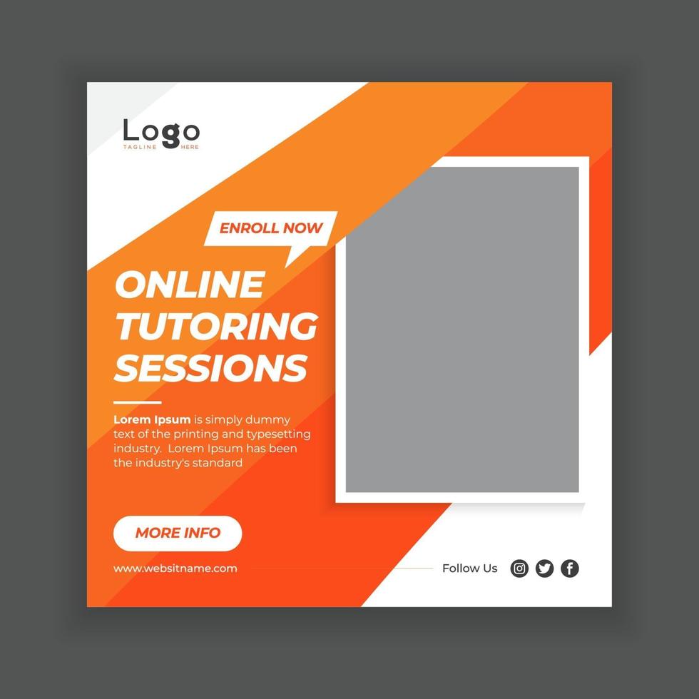 Education banner design template vector