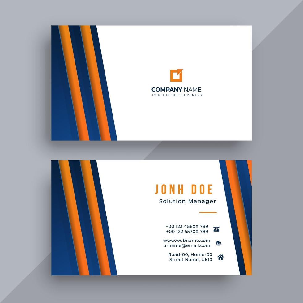 Business card design template vector