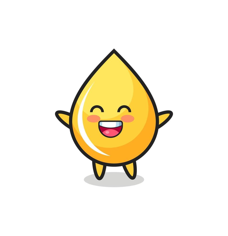 happy baby honey drop cartoon character vector