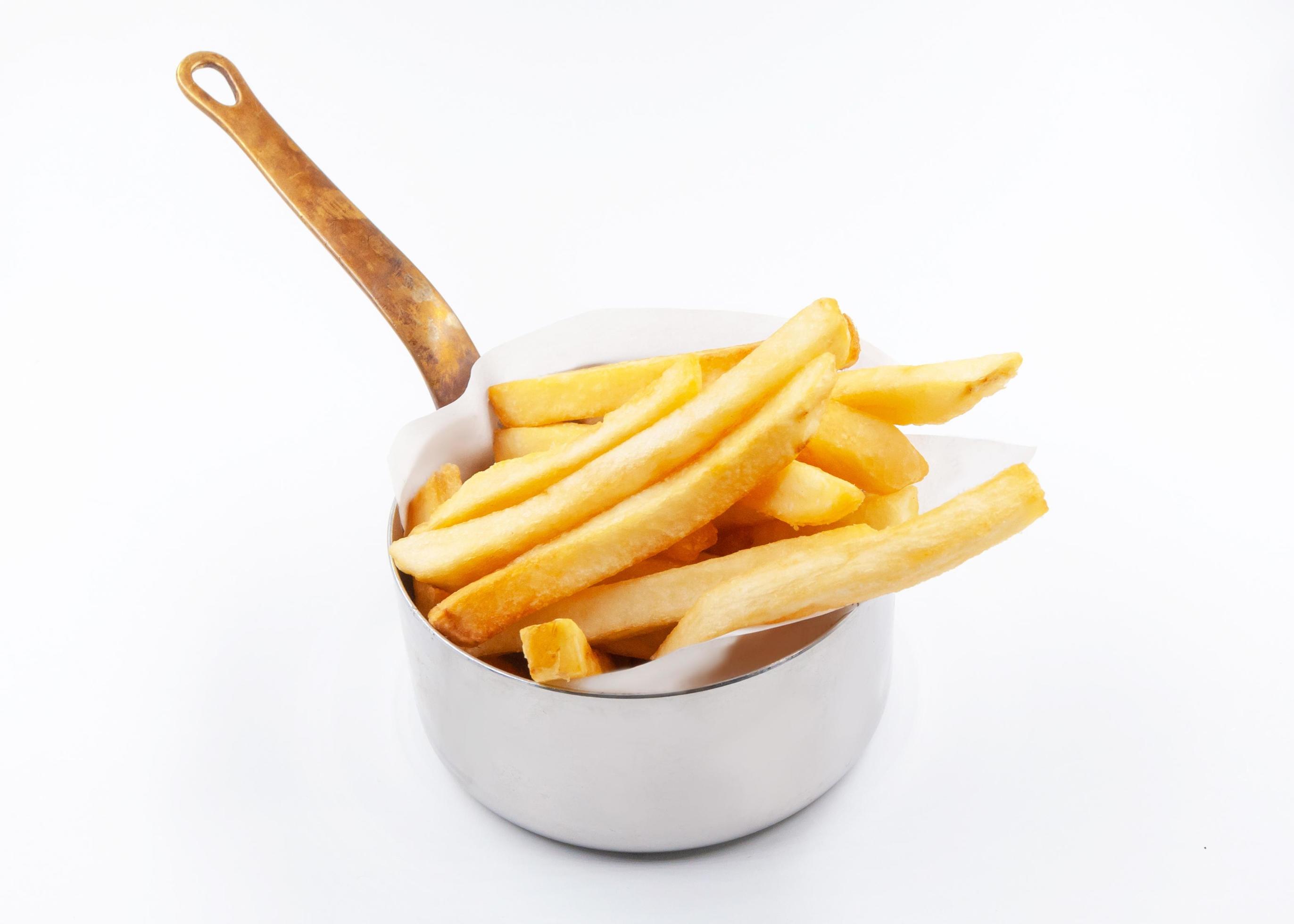 French Fries in silver bucket on background 3416410 Stock Photo at Vecteezy