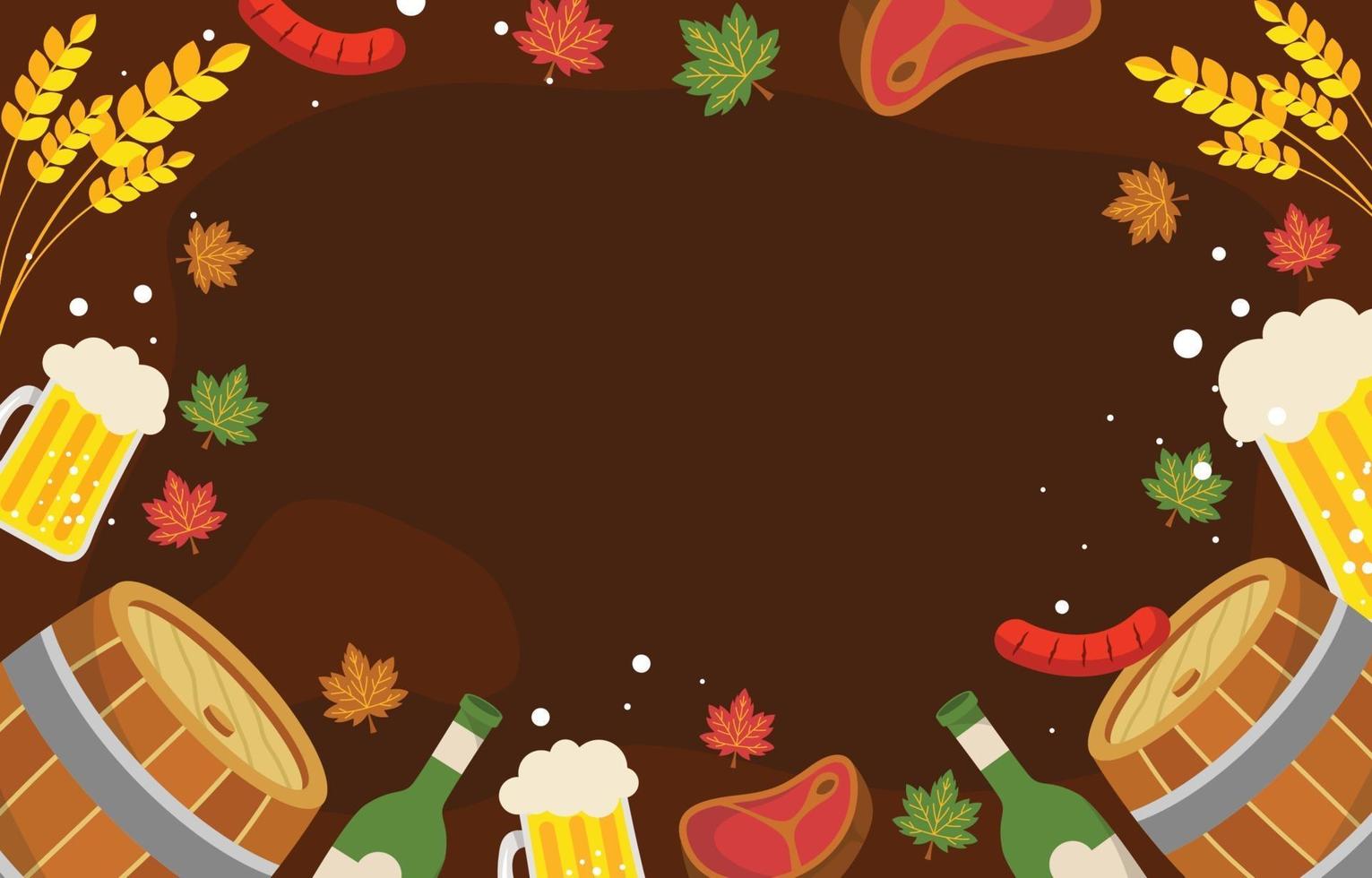 Oktoberfest Festival Background vector