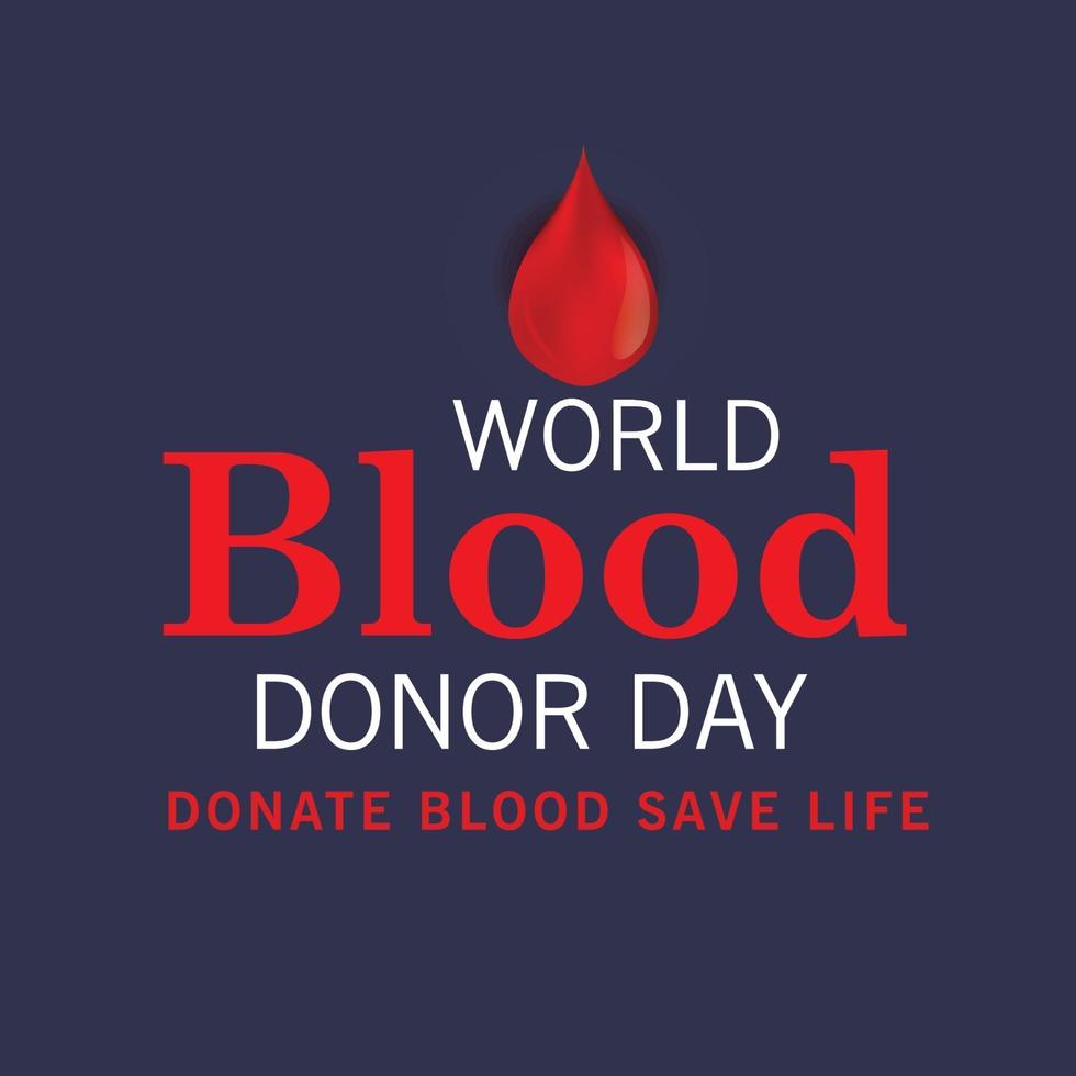 dia mundial del donante de sangre vector