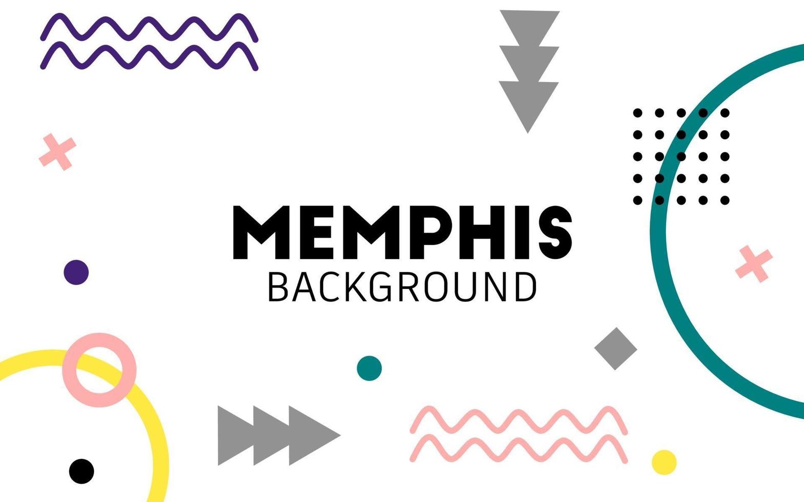 Abstract Geometric Memphis Background vector