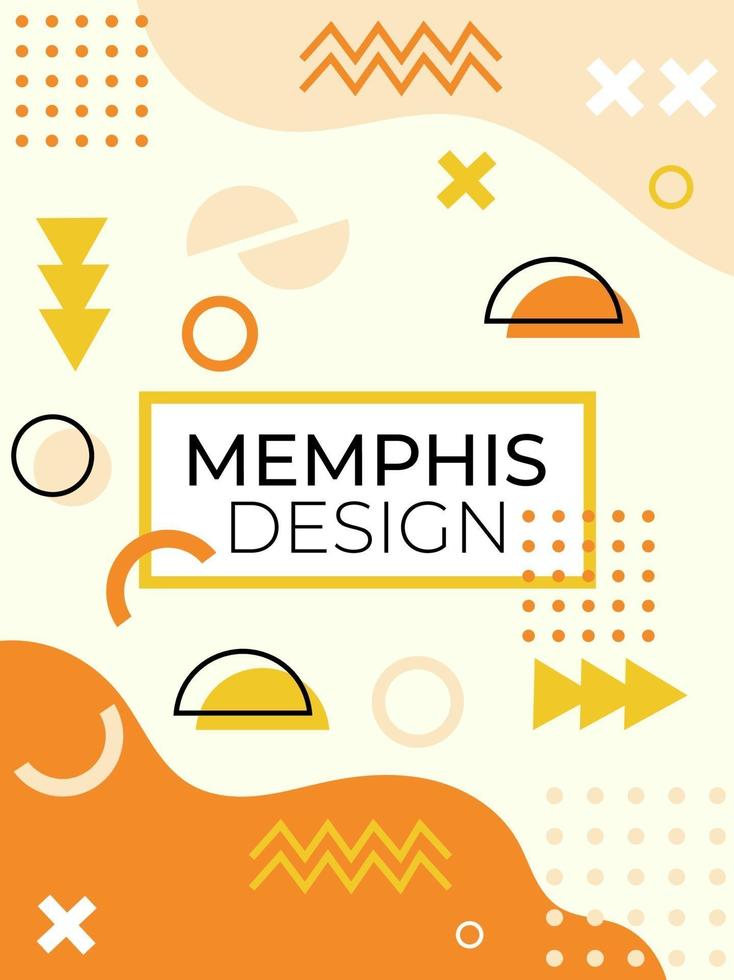 Abstract Geometric Memphis Background vector