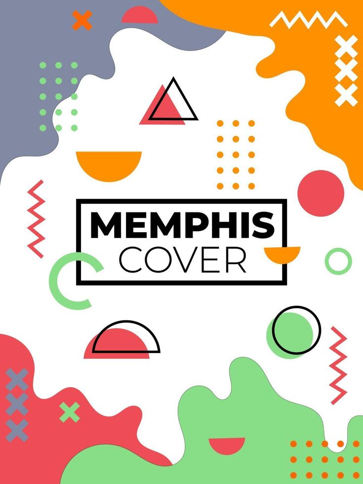 Abstract Geometric Memphis Background vector