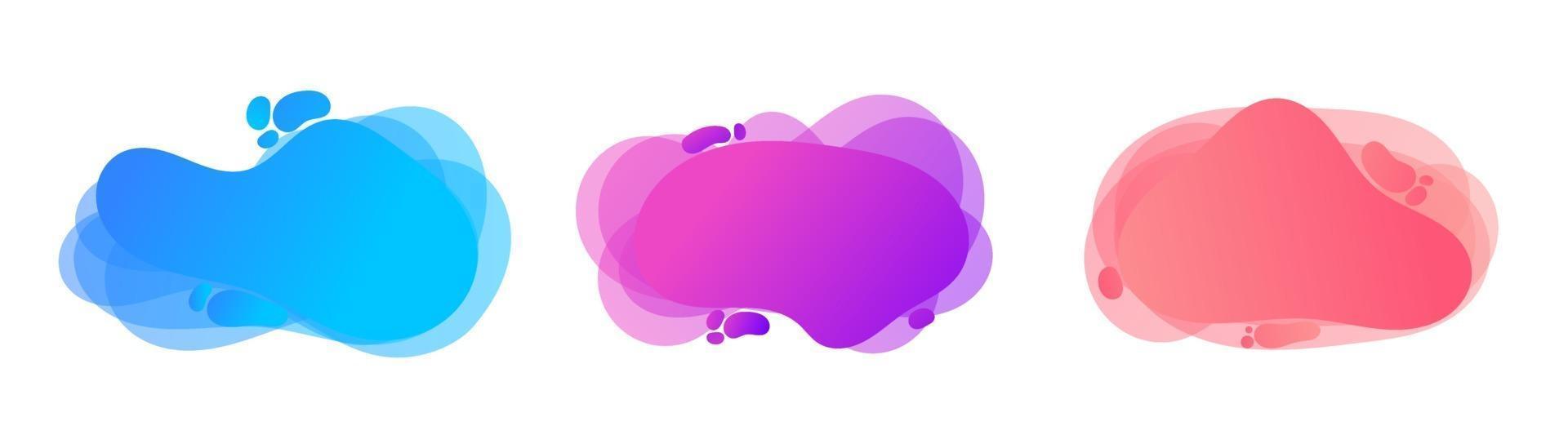 Abstract Liquid Shapes vector