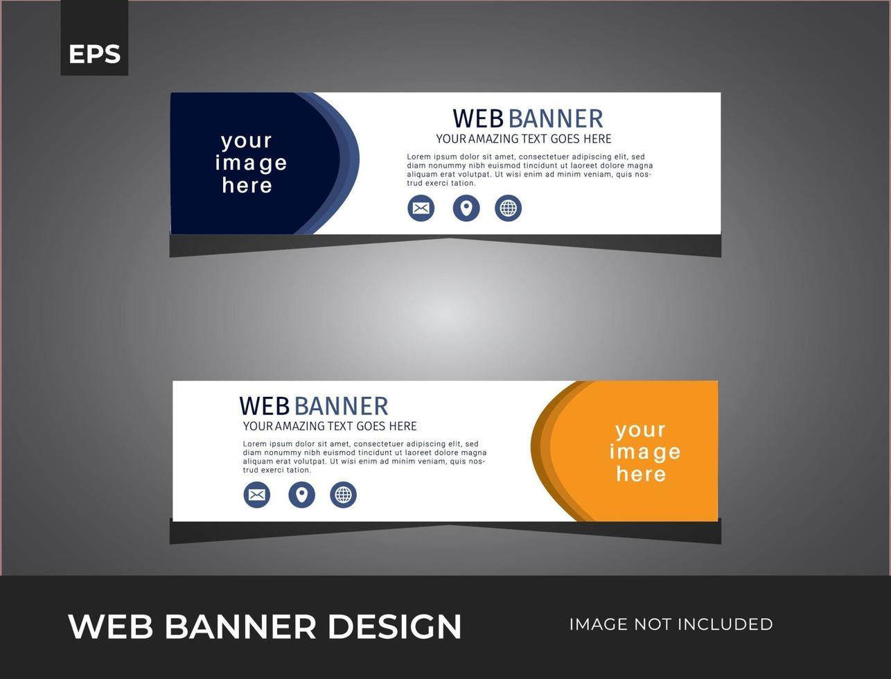 diseño de plantillas de banners web vectoriales. vector