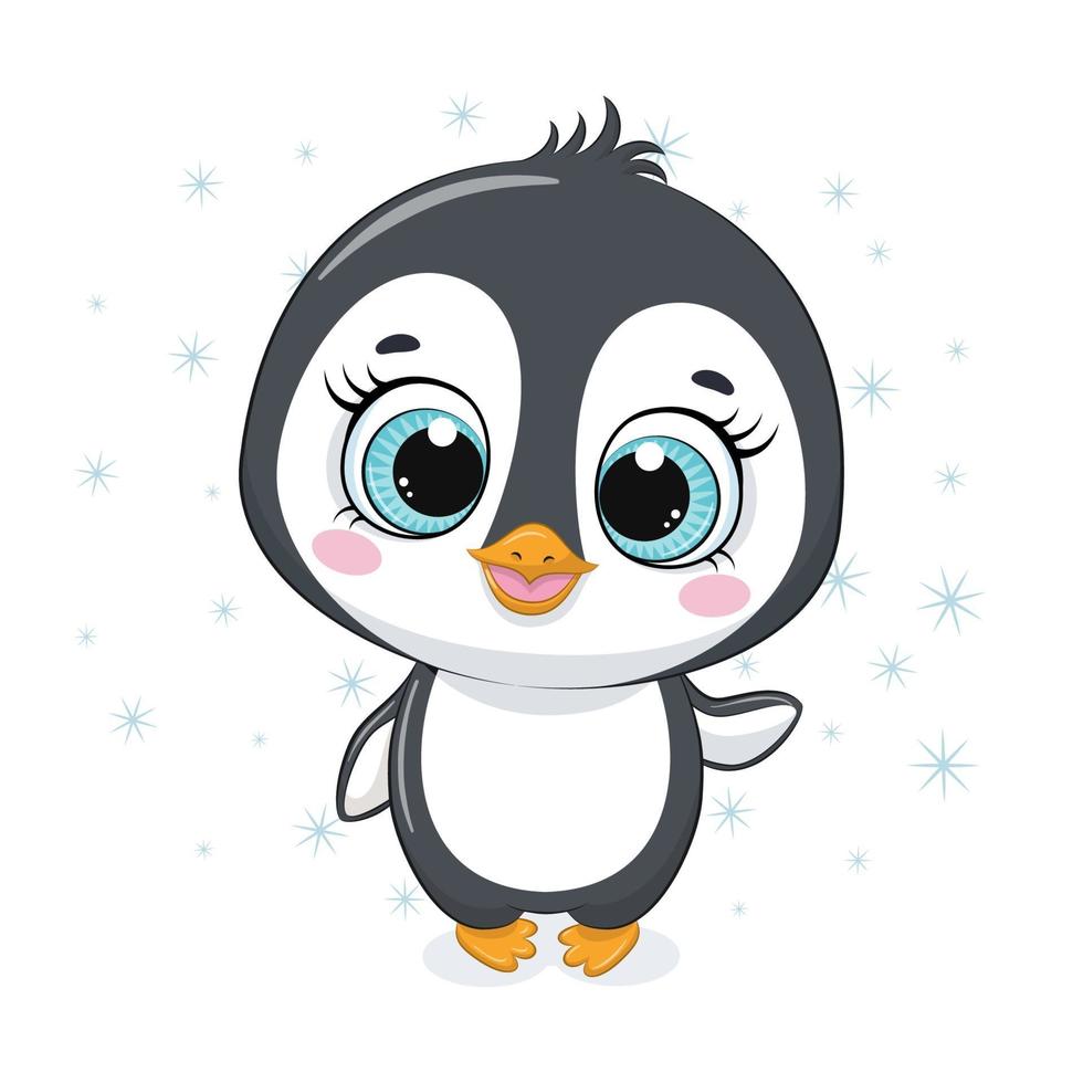 pingüino bebé de dibujos animados lindo. 3417359 Vector en Vecteezy