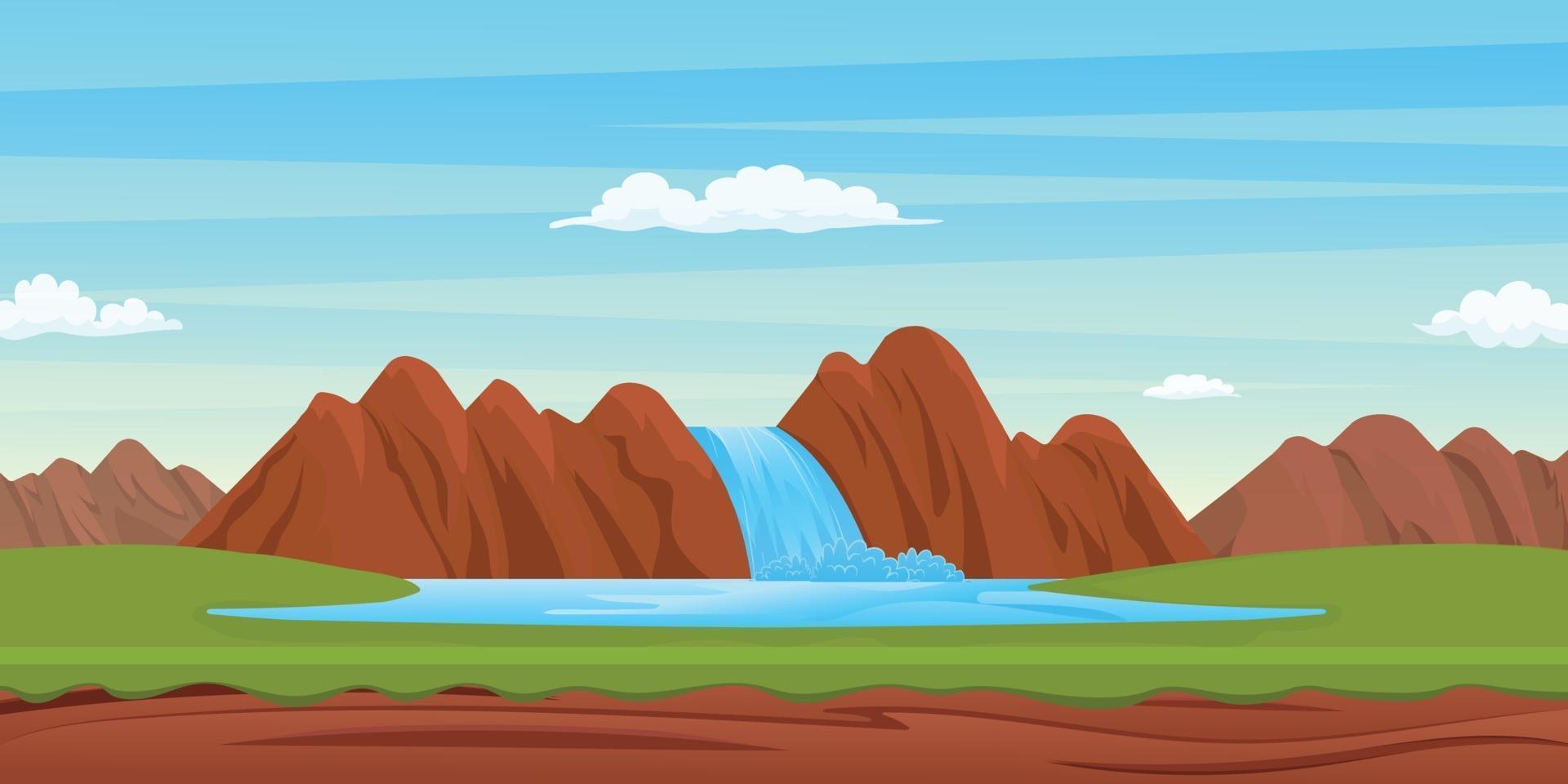 Beautiful  Lake Wallpaper vector