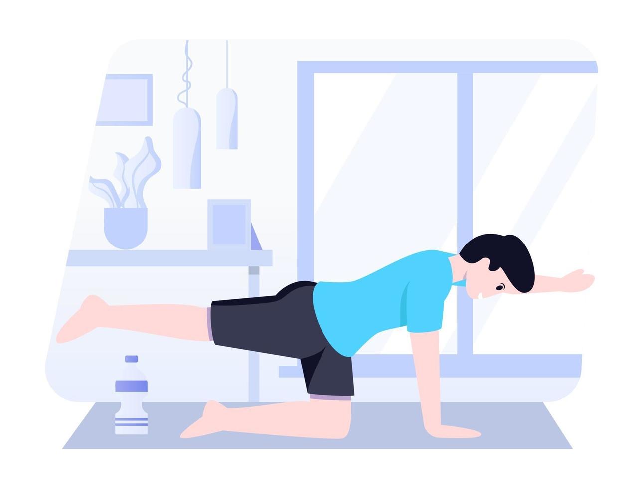 Bird Dogs Pose vector