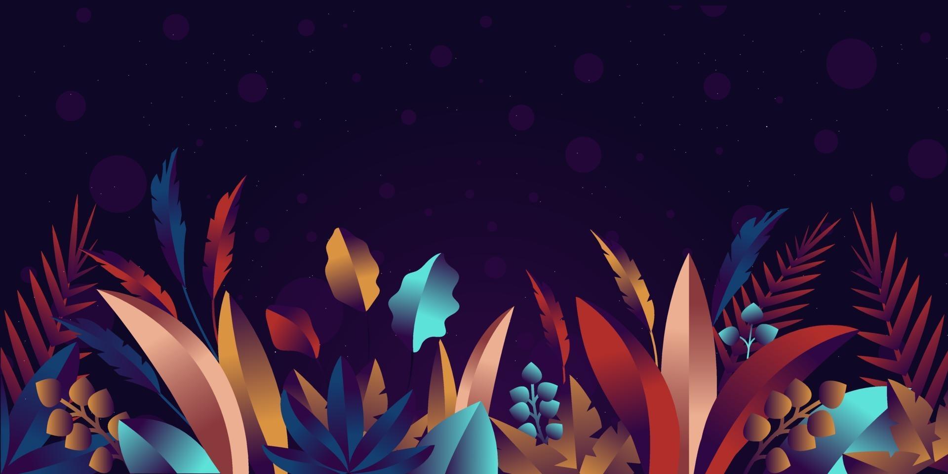 fondo floral y plantilla vector