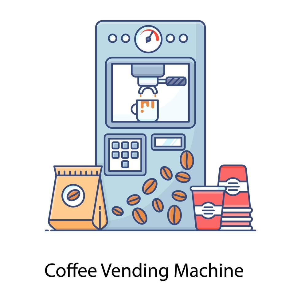 Coffee Vending Machine vector