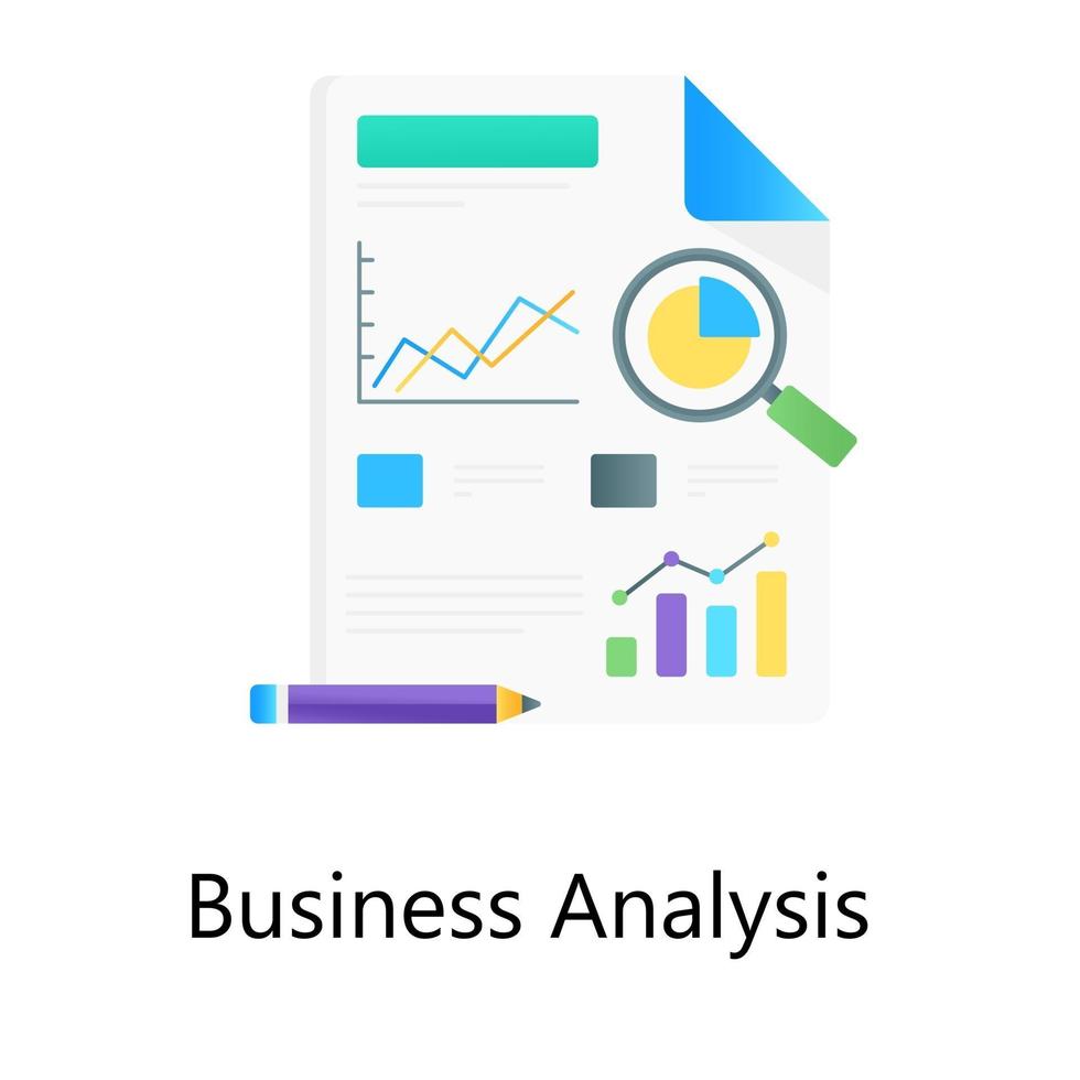 Business Data  Analysis vector