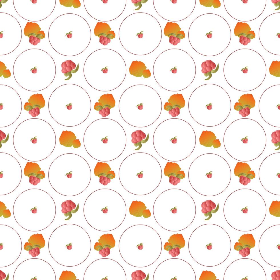 Autumn leaves pattern seamless floral texture vector