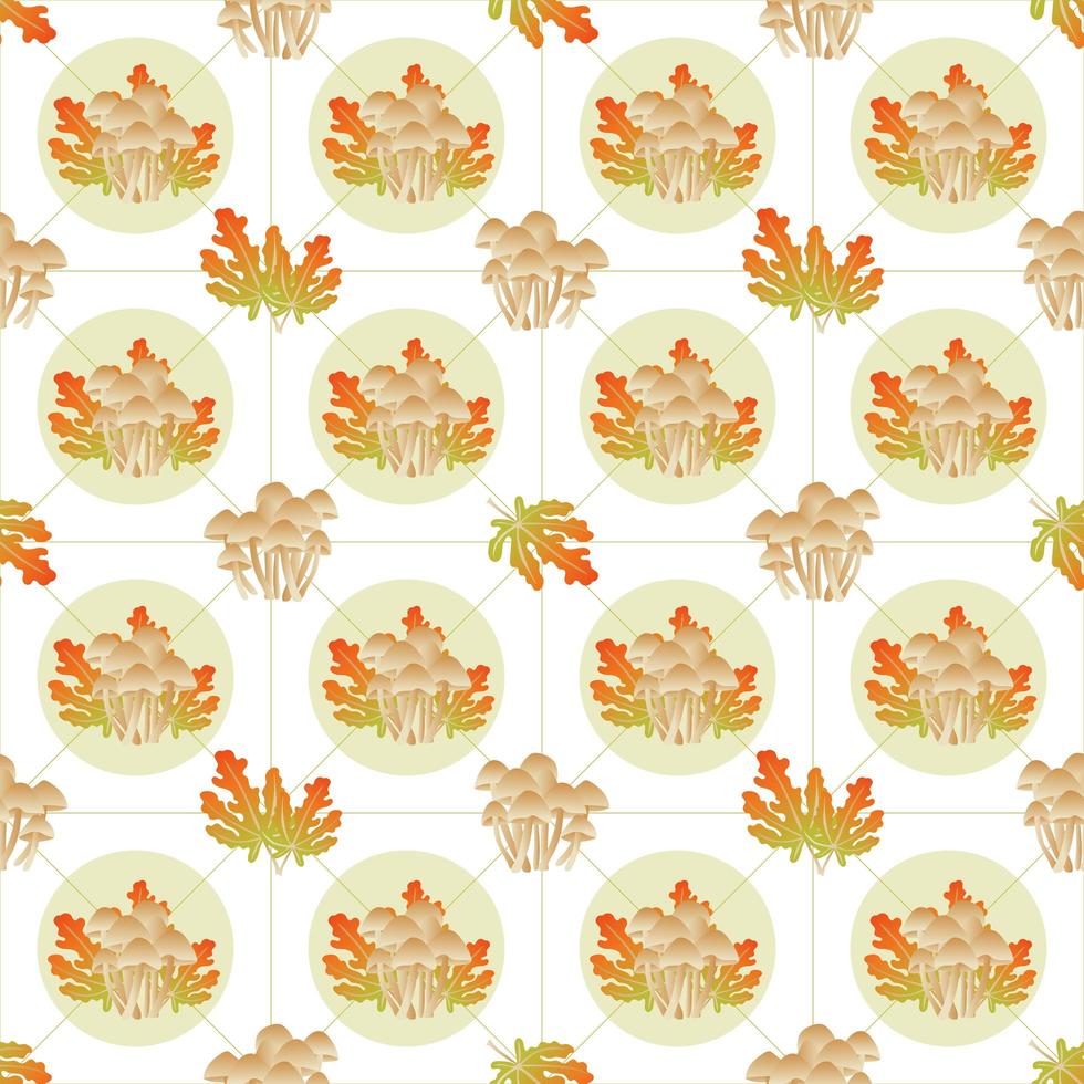 patrón de hojas de otoño sin fisuras textura floral vector