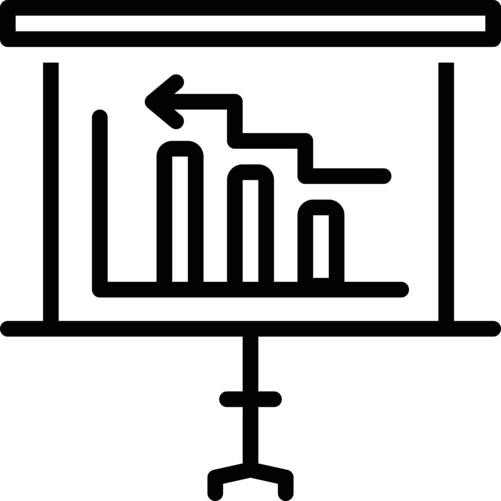 Line icon for diagram vector