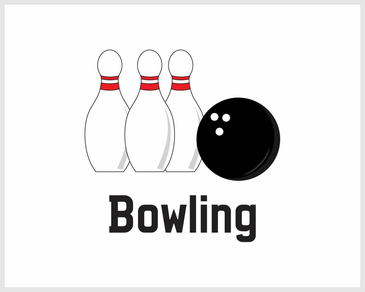 bowling for sport vector