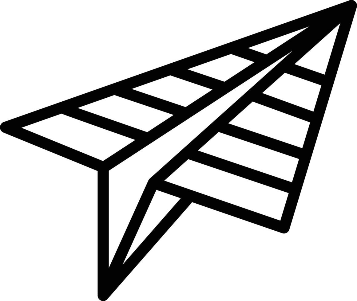 Line icon for paper plane vector
