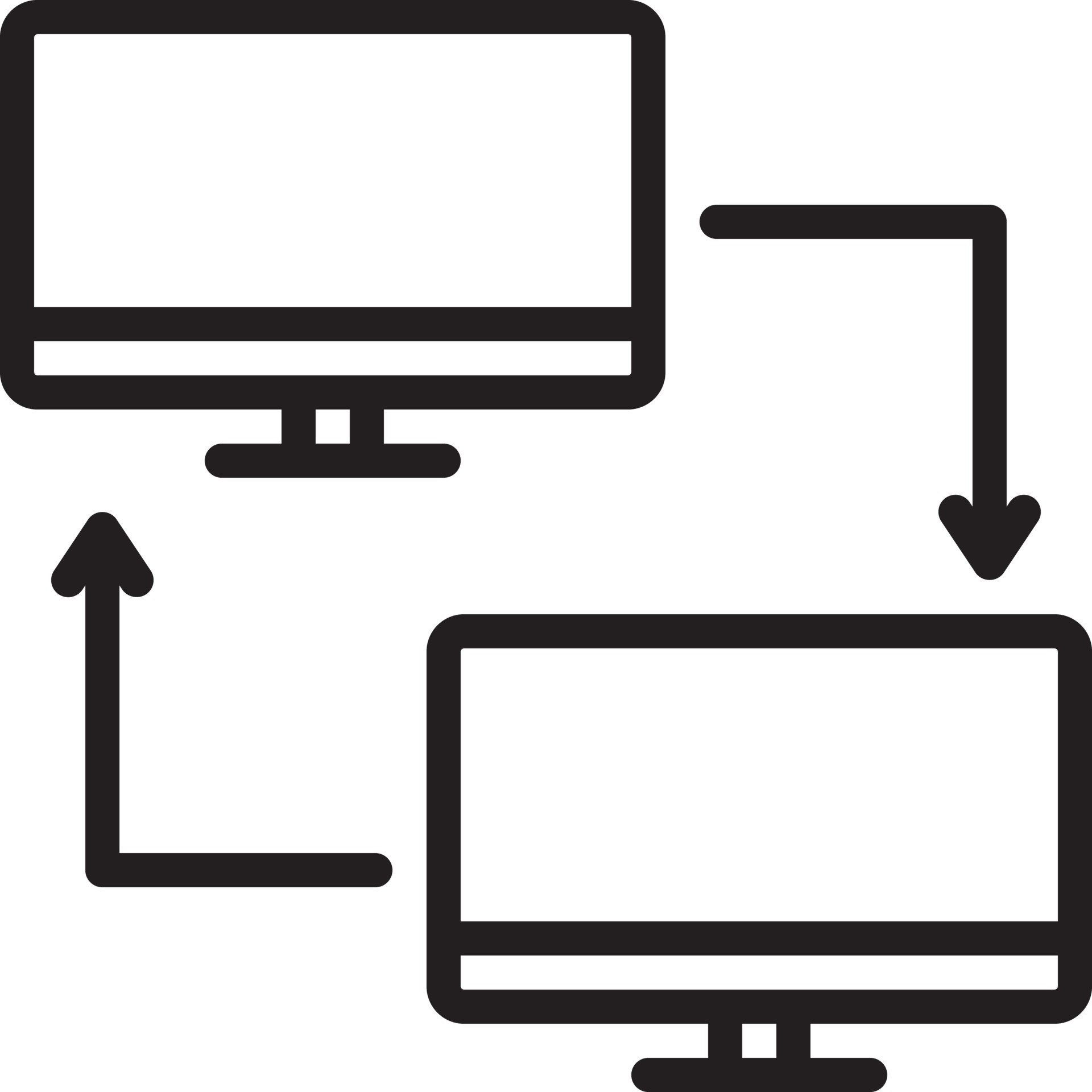 Line icon for pc share 3418033 Vector Art at Vecteezy