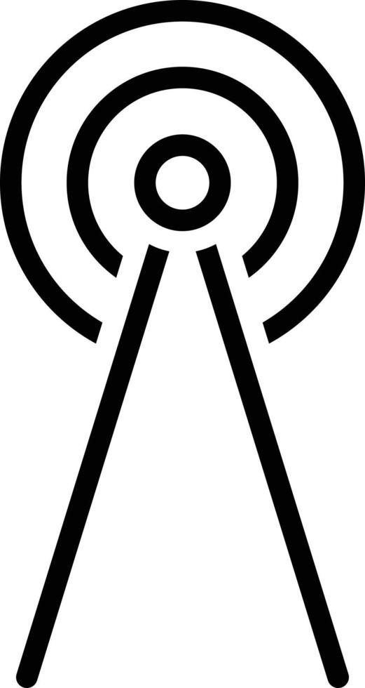 Line icon for antenna vector