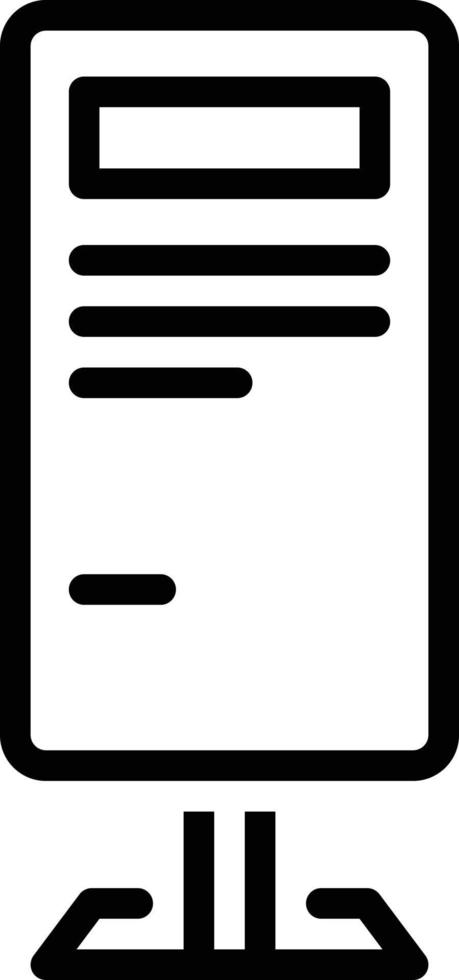 Line icon for stand vector