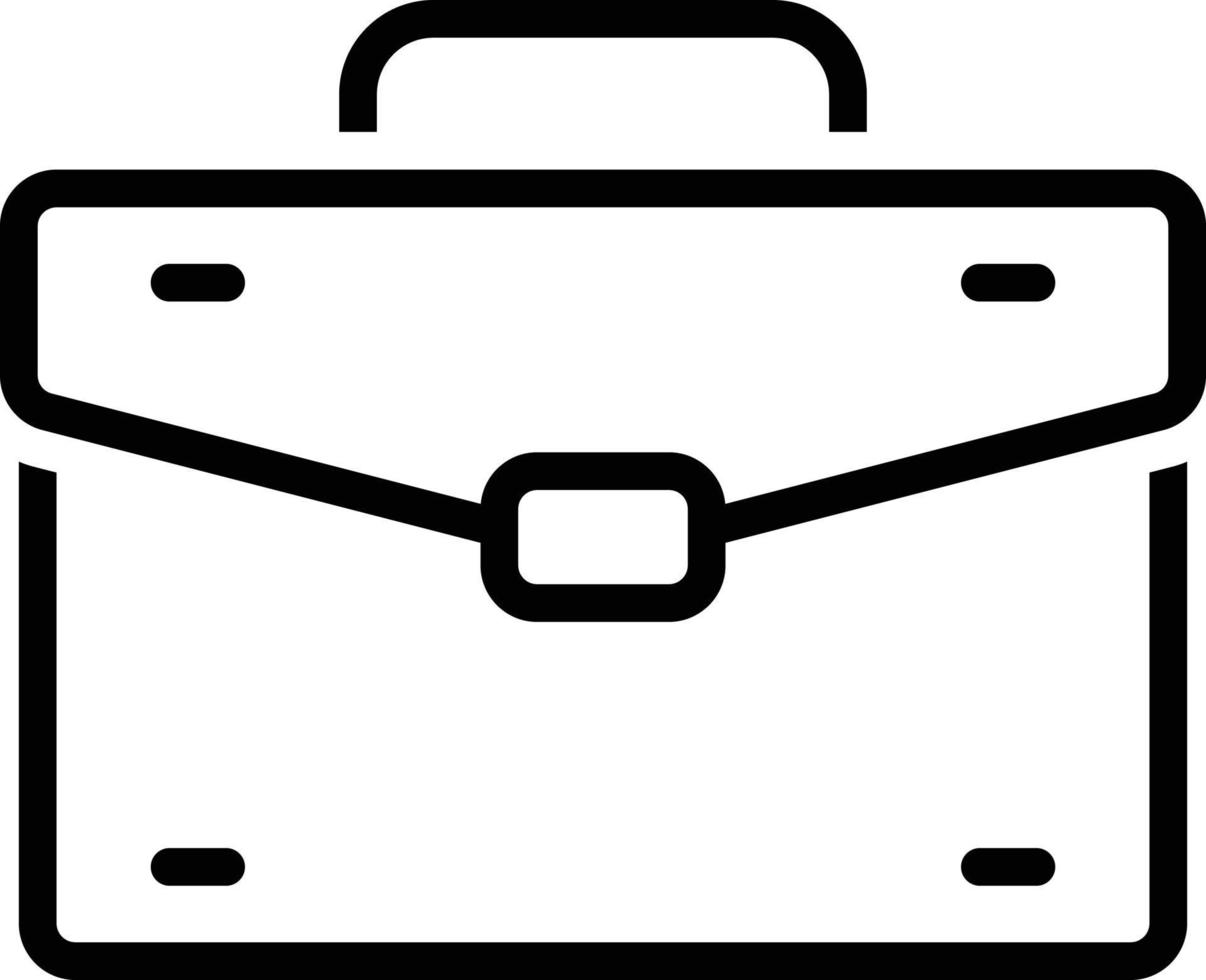 icono de línea para maletín vector